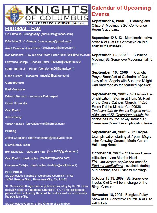 Knightline August 2009 page 12