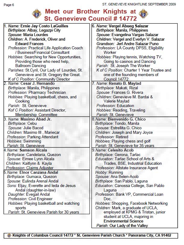 Knightline September 2009 page 6