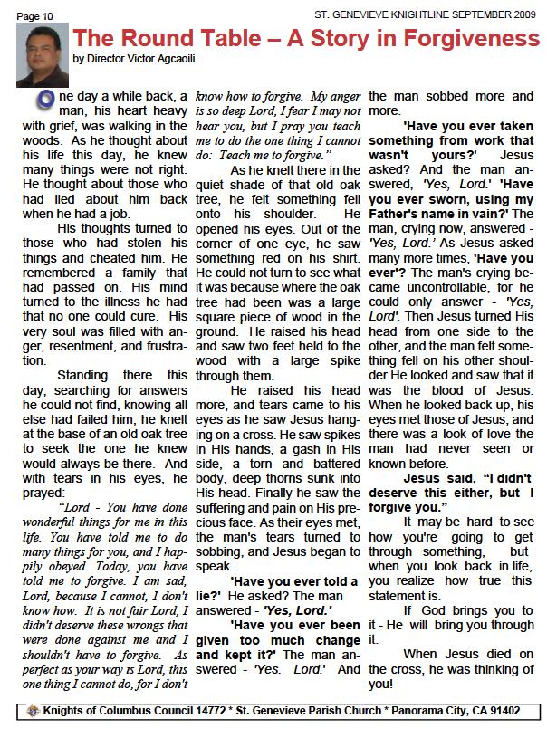 Knightline September 2009 page 10