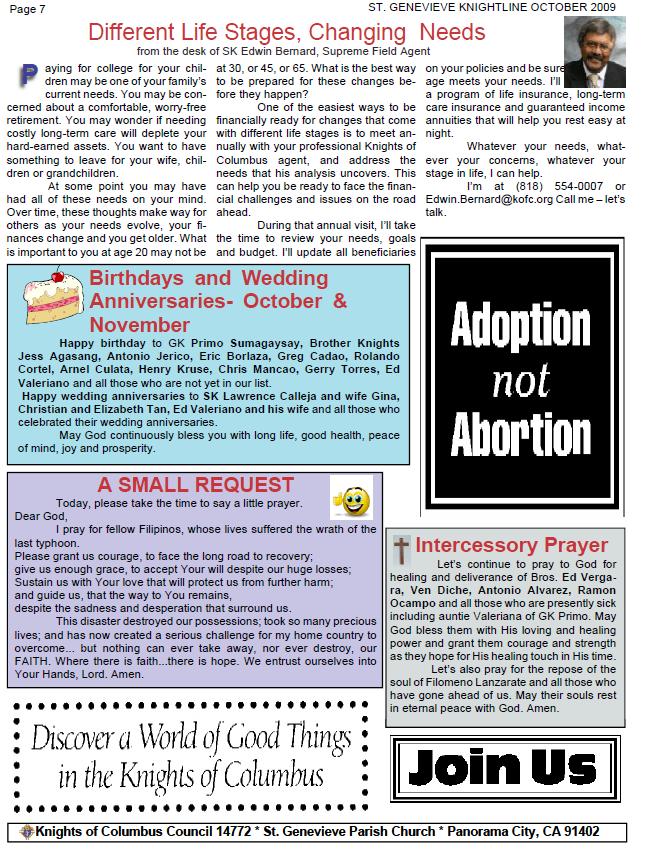 Knightline October 2009 page 7