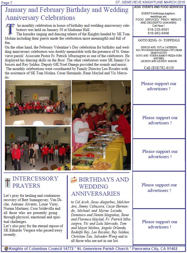 Knightline February-March 2010 page 7