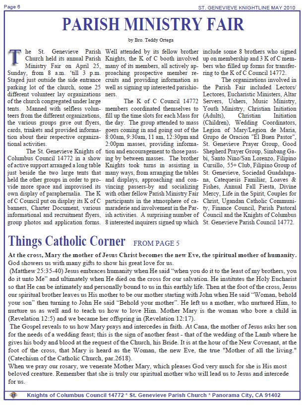 Knightline April-May 2010 page 6