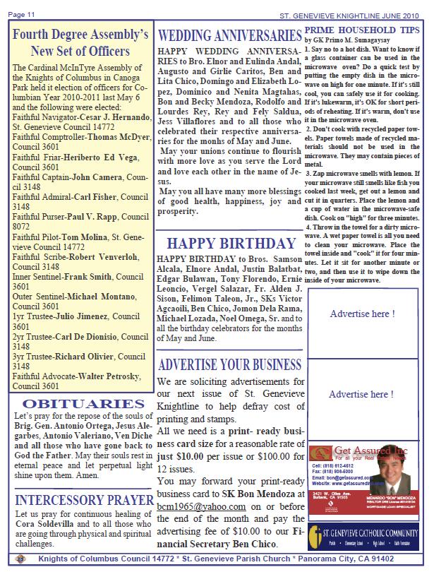 Knightline June 2010 page 11
