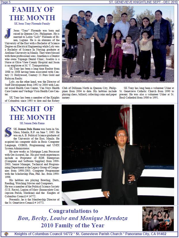 Knightline January 2011 page 5