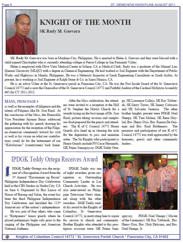 Knightline August 2011 page 4