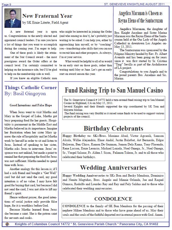 Knightline August 2011 page 8