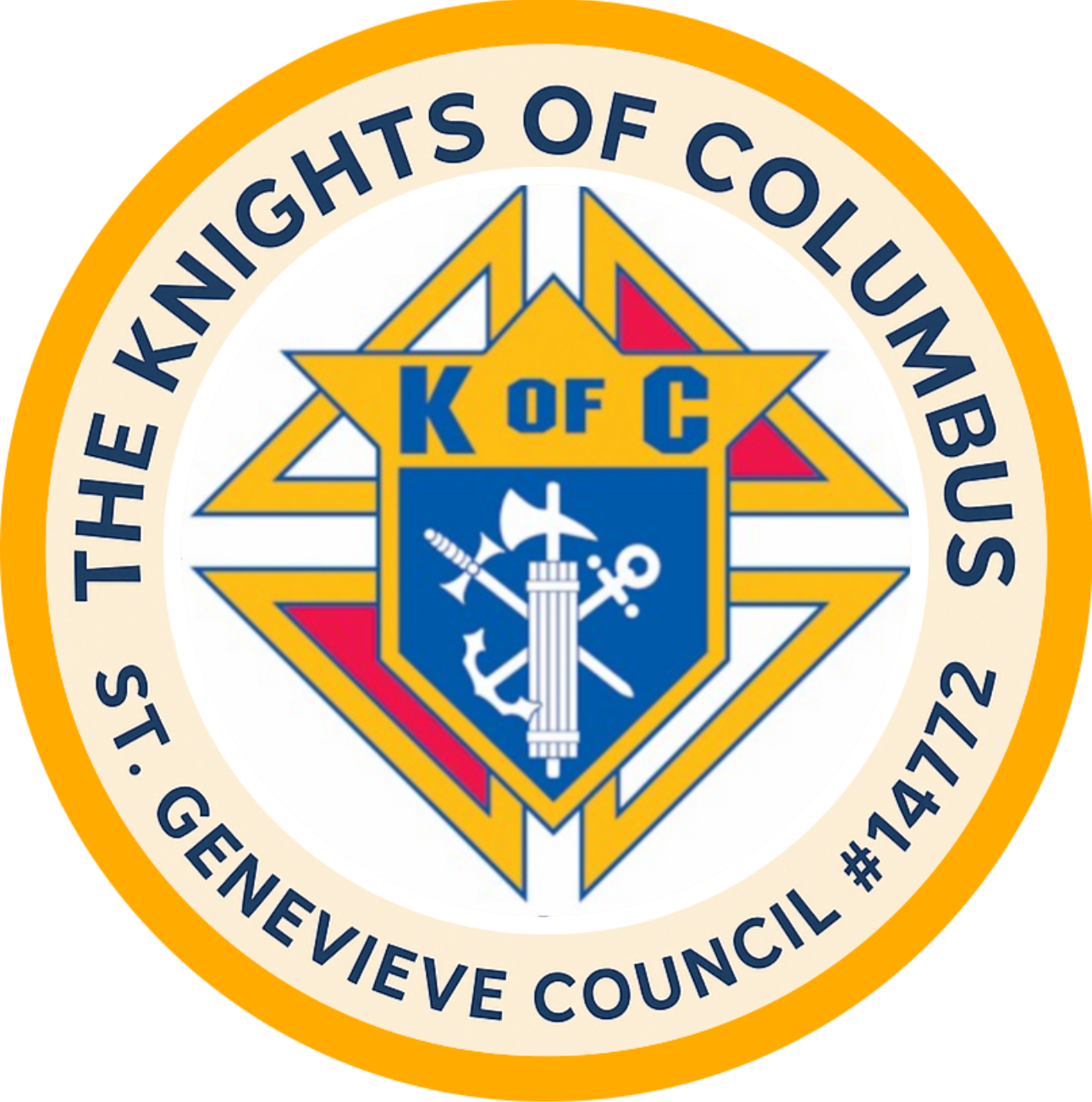 Knights of Columbus St. Genevieve Council 14772 logo
